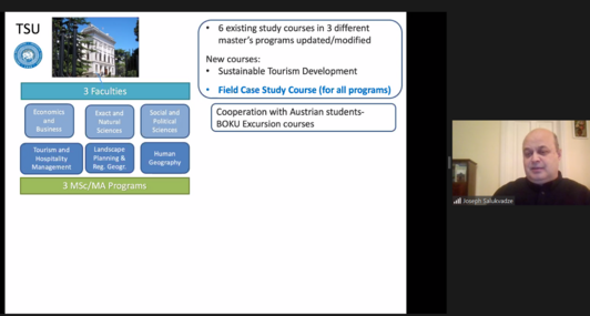 Joseph Salukvadze and his presentation on Zoom