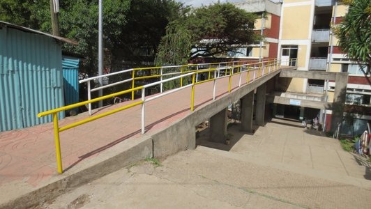 Ramp in front of a building