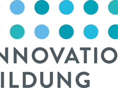 The logo of the Innovation Foundation for Education consisting of: Many balls with the words Innovation Education.