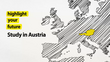  Subject of Austria's university marketing: map of Europe in which Austria is highlighted in yellow