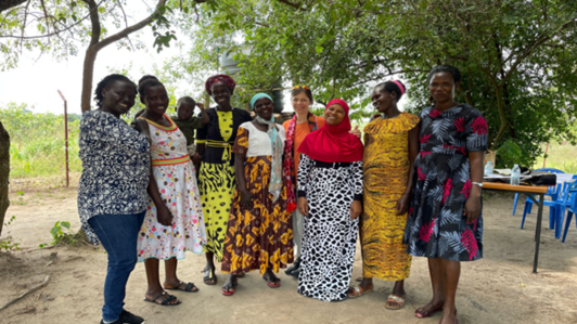 A group of people posing for a picture.