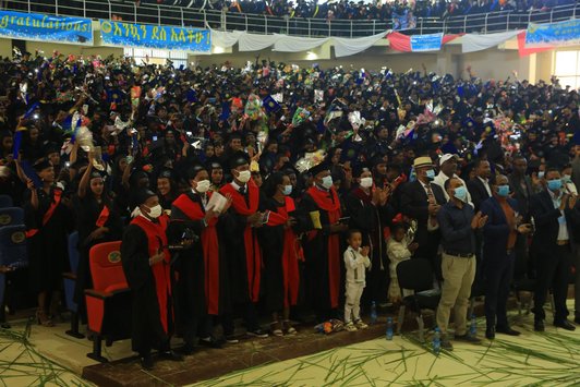 graduation ceremony at Debre Markos University