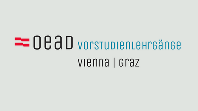 OeAD Vorstudienlehrgang Schriftzug auf englisch