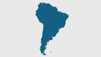 map of South America