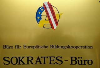 Schild Sokrates Büro