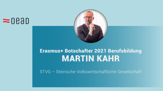 Erasmus+ Botschafter Martin Kahr