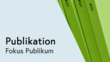 Cover einer Fokus Publikation