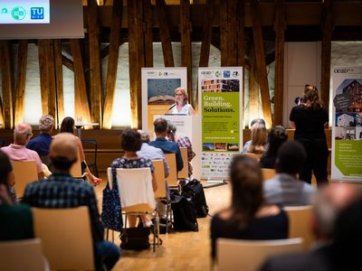 Klimaschutzministerin Leonore Gewessler bei der Eröffnungsrede.