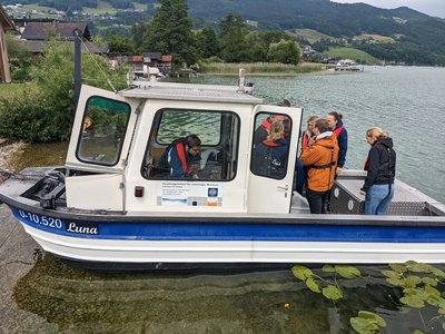 Boot am Mondsee