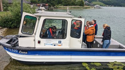 Boot am Mondsee