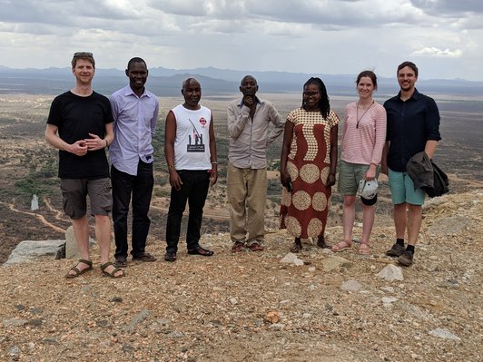 Group of people posing for a group picture