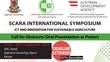 Flyer with lot of information about the SCARA Symposium in general, as well as the information of an extended deadline