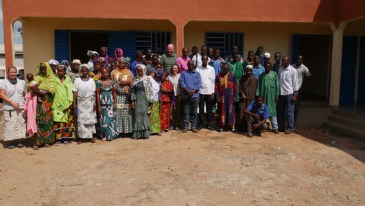Big group of people posing for a photo
