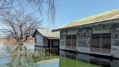 Flooded houses