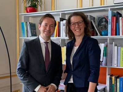 Antrittsbesuch von OeAD-GF Jakob Calice bei Bildungs- und Wissenschaftsministerin Rauskala