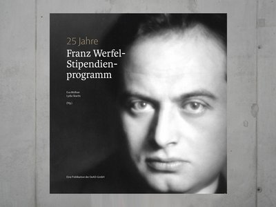 Coverfoto mit Franz Werfel der Jubiläumspublikation.