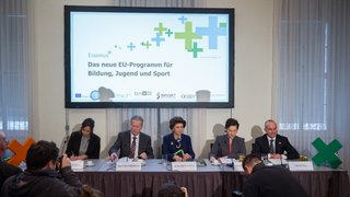 Podiumsdiskussion anlässlich der Feierlichkeiten zum Start von Erasmus+