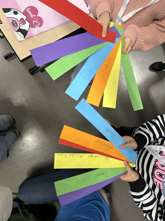 Schüler/innen bei der Projektarbeit