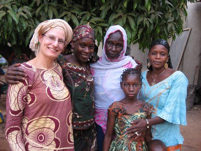 Elisabeth Huber with host family