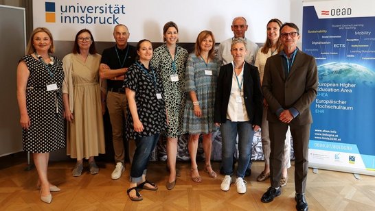 Gruppenfoto vom Workshop zur Flexibilisierung und Internationalisierung von Curricula in Innsbruck