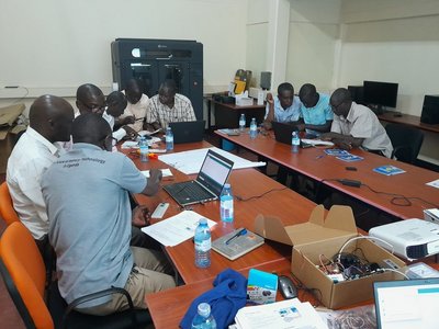 photo of project meeting at Makerere University