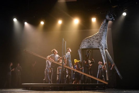  Circus performance performed by children.