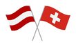 Flaggen Österreich Schweiz