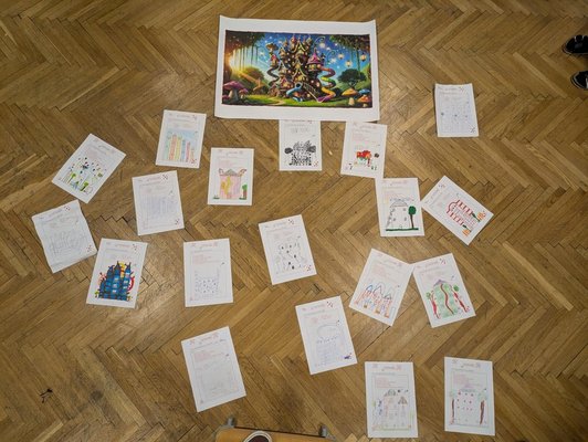 verschiedene gemalte Bilder