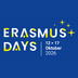 Erasmus Days Schriftzug mit Datum 12 bis 17 Oktober 2026