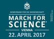 Poster from the “Vienna March for Science” initiative with a demo route through the city of Vienna