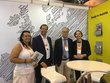 Silvia Adler, Stefan Zotti, Wolfgang Obenaus und Caroline Heinle am österreichischen Messestand bei der EAIE in Sevilla.