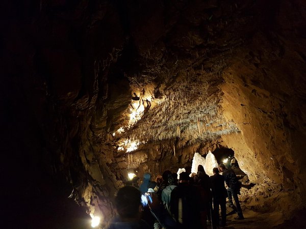 Excursion 2017 water flowing cave