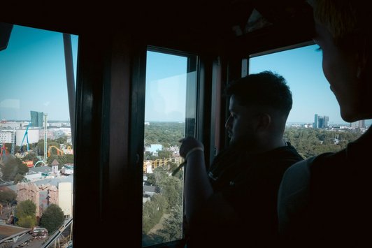 Im Riesenrad in Wien 