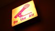 Schild mit "on the air"