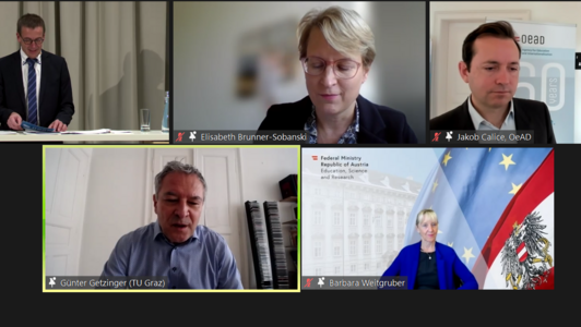 Screen Shot OeAD Hochschultagung 2021 Plenum
