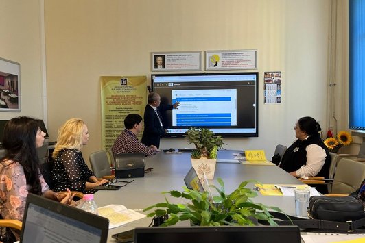 Dr. Akylbek Chymyrov presented the DEvision project in April 2024, Bulgaria