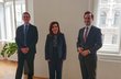 OeAD Managing Director Jakob Calice, Prof. Dr. Ola Abdelgawad, cultural attaché and head of the study mission at the Embassy of the Arab Republic of Egypt and Gerhard Volz, head of the OeAD Department of International University Cooperation