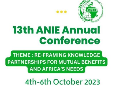 Text announcing ANIE conference