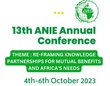 Text announcing ANIE conference