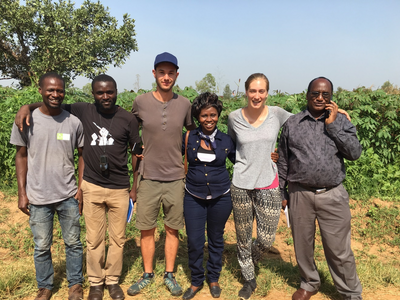 Group of people posing for a group picture