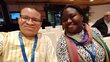 Vincent Paul Sanon and Anne Birundu at the High-Level Forum Africa-Europe