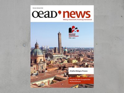 Cover der oead-news 109 mit Foto der Stadt Bologna