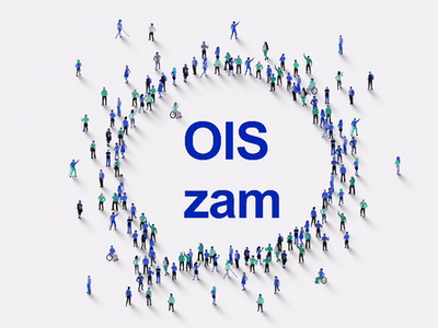 Sprechblase mit Text "Ois zam"