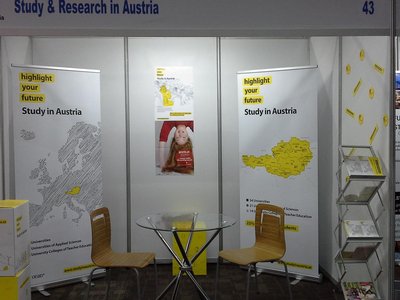 Study in Austria Stand beim Science Forum South Africa