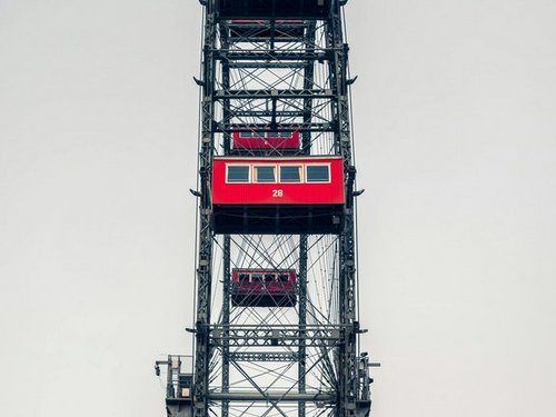 Blick auf das Wiener Riesenrad.