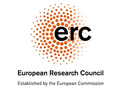 Das Logo des European Research Council (ERC) besteht aus vielen bunten Punkten, die zusammen ein rundes Muster ergeben