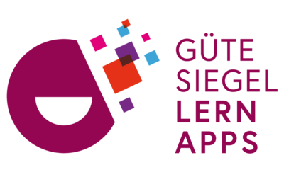 Logo Gütesiegel Lern-Apps angedeutetes lachendes Smilie
