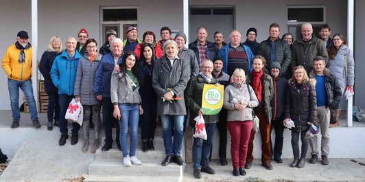 Group photo of organic farmers