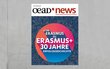 Cover page of OeAD News issue 102 30 years of Erasmus.