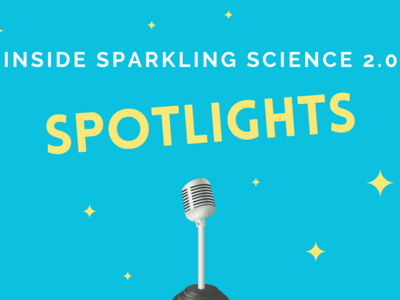 Banner mit Aufschrift: Inside Sparkling Science 2.0 Spotlights